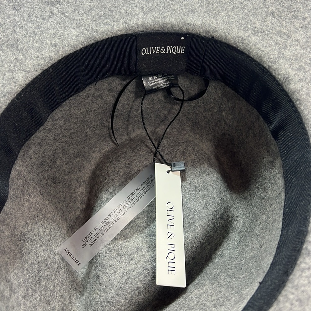 Olive and pique felt wide brim hat NWT - Picture 4 of 5